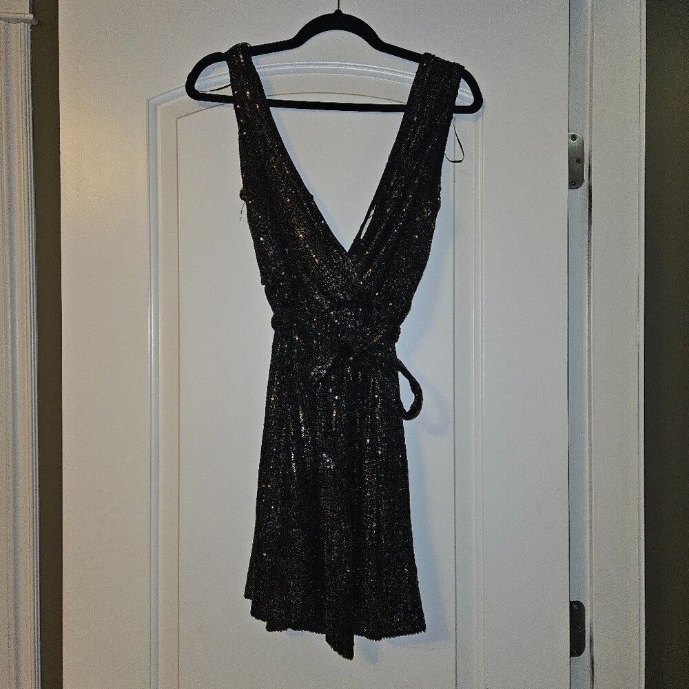 Sequined Sparkly Bronze Dress